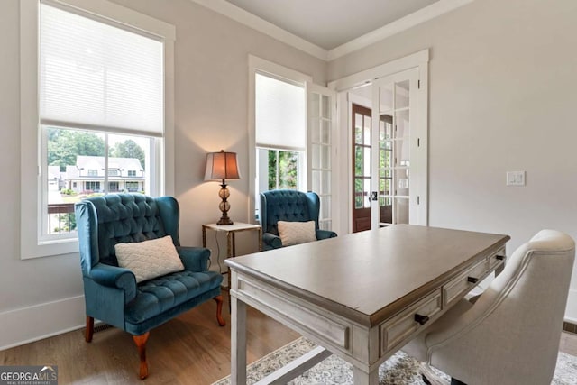 4110 Gentle Breeze Way, Braselton, GA 30517 - office space with wood finished floors and french doors