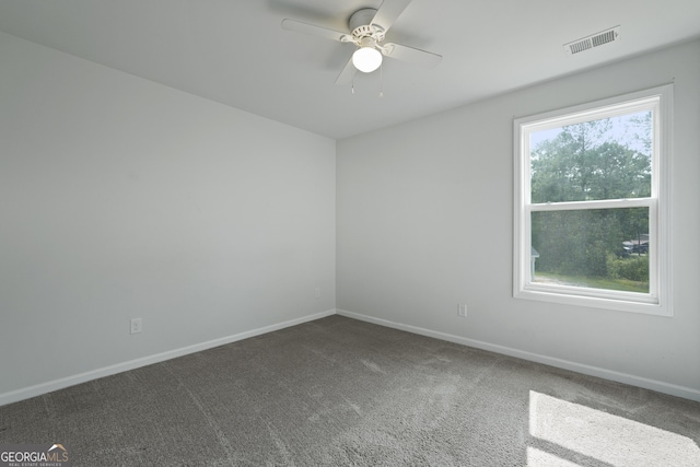 33 Easy St, Guyton, GA 31312 - carpeted spare room with baseboards and a ceiling fan