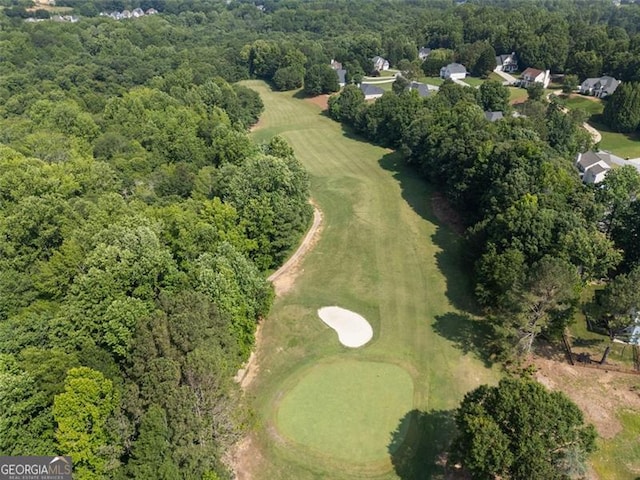 14 Augusta Way, Hiram, GA 30141 - aerial overview of property's location featuring a golf club and a heavily wooded area