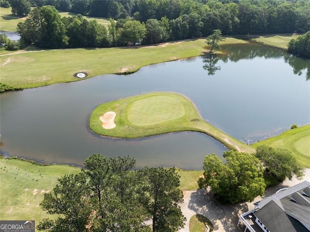 14 Augusta Way, Hiram, GA 30141 - aerial overview of property's location featuring a nearby body of water and a golf course