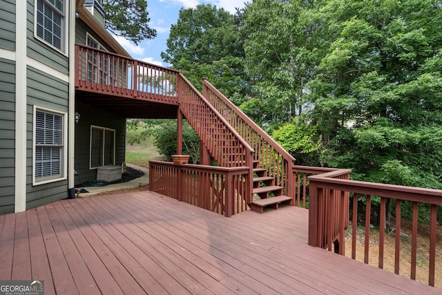 203 Crescent Moon Way, Canton, GA 30114 - wooden terrace featuring stairs