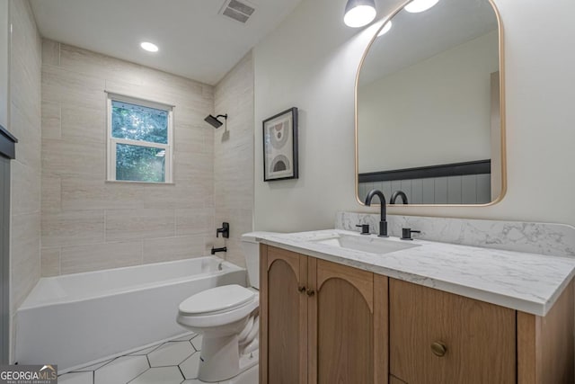 2825 Shea Way SW, Marietta, GA 30060 - bathroom featuring vanity and shower / tub combination