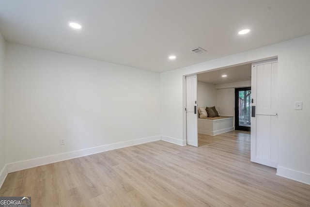 2825 Shea Way SW, Marietta, GA 30060 - spare room with light wood-style floors and recessed lighting
