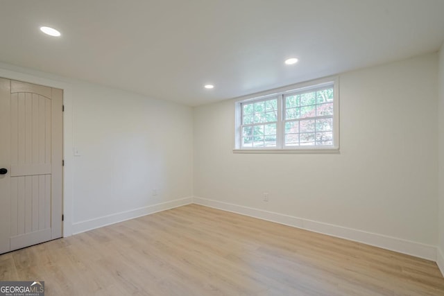 2825 Shea Way SW, Marietta, GA 30060 - spare room with wood finished floors and recessed lighting