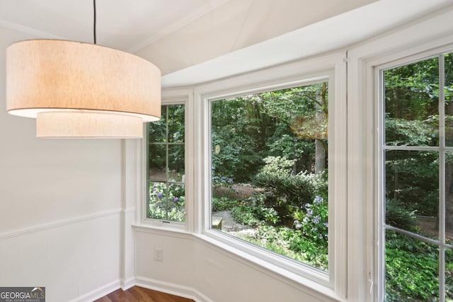 5240 Arrie Way, Atlanta, GA 30360 - unfurnished dining area with healthy amount of natural light and wood finished floors