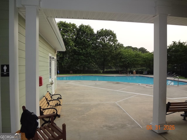 245 Amal Dr SW Apt 2010, Atlanta, GA 30315 - community pool featuring a patio area