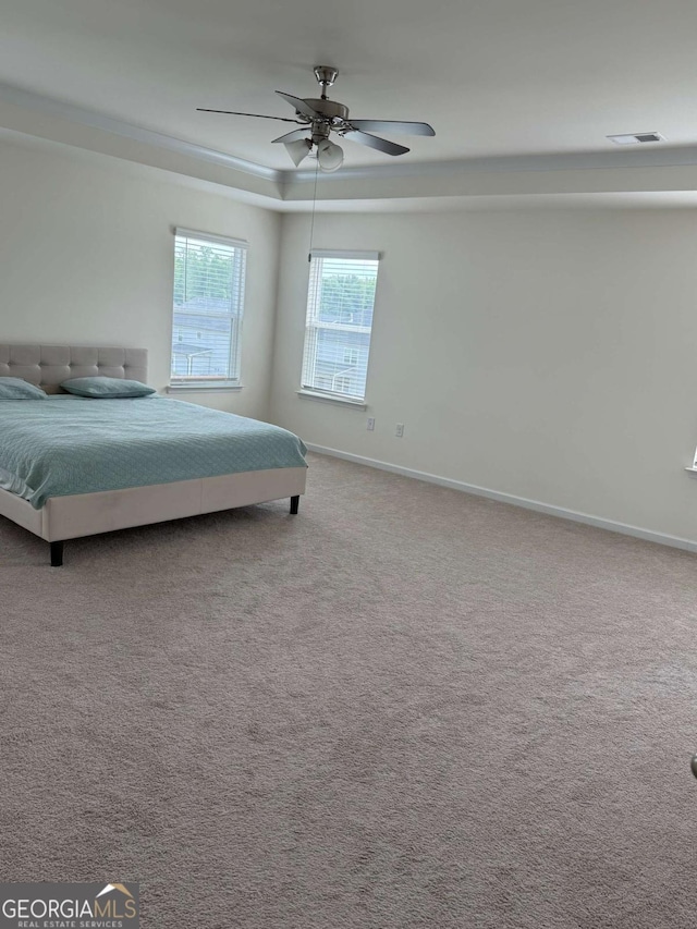 3378 English Elm Way, Loganville, GA 30052 - bedroom with baseboards, carpet flooring, and ceiling fan