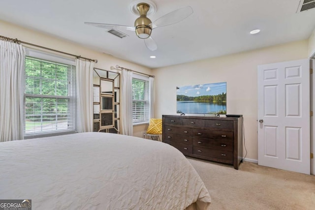 1777 E Gate Trl, Stone Mountain, GA 30087 - bedroom featuring carpet floors, a ceiling fan, and baseboards