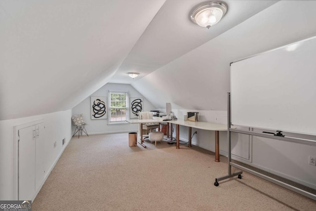 1777 E Gate Trl, Stone Mountain, GA 30087 - office featuring carpet floors and lofted ceiling