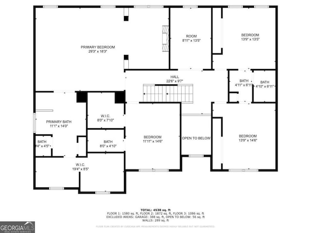 2482 Brittany Park Ln, Ellenwood, GA 30294 - property floor plan