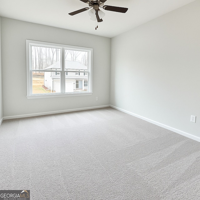 3468 Jasmine Way SW, South Fulton, GA 30331 - spare room with a ceiling fan, carpet, and baseboards