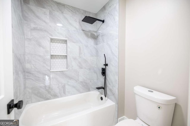 982 Wildberry Ct, Jefferson, GA 30549 - full bathroom with toilet and shower / washtub combination