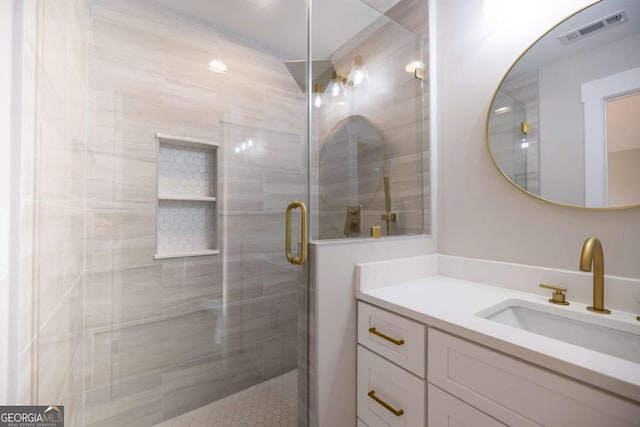 982 Wildberry Ct, Jefferson, GA 30549 - full bathroom featuring vanity and a shower stall