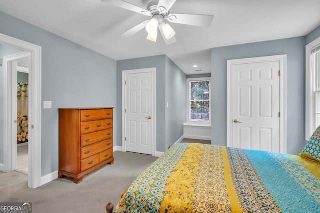 242 Pristine Cv, Hartwell, GA 30643 - carpeted bedroom featuring baseboards and a ceiling fan