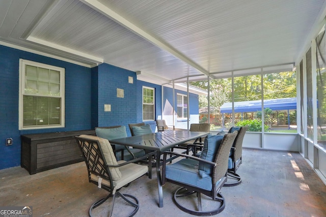 766 Blanton Blvd, Macon, GA 31210 - sunroom / solarium featuring outdoor dining space