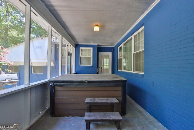 766 Blanton Blvd, Macon, GA 31210 - sunroom / solarium featuring a hot tub