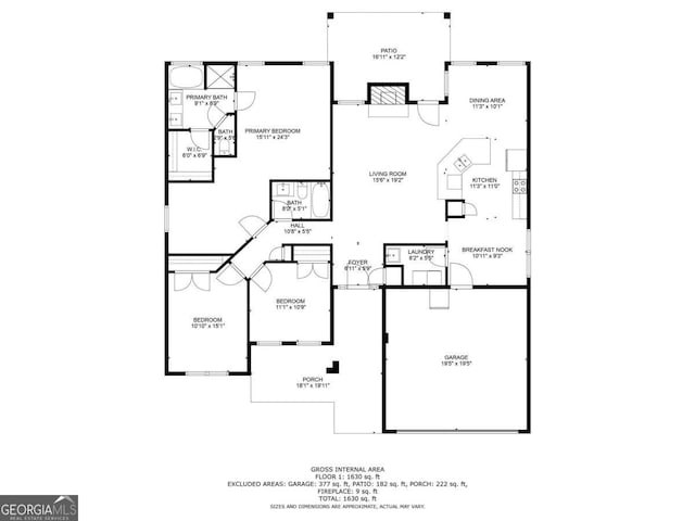 728 Harmony Rd, Temple, GA 30179 - property floor plan