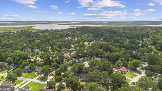 107 Rose Dhu Way, Savannah, GA 31419 - aerial perspective of suburban area featuring a large body of water