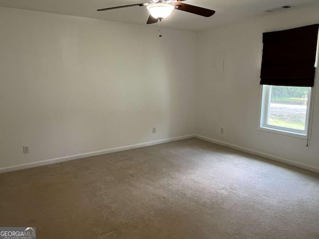 1429 Thyatira Brockton Rd, Jefferson, GA 30549 - unfurnished room featuring ceiling fan, carpet flooring, and baseboards