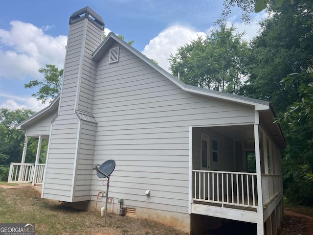 1429 Thyatira Brockton Rd, Jefferson, GA 30549 - view of side of property featuring a chimney