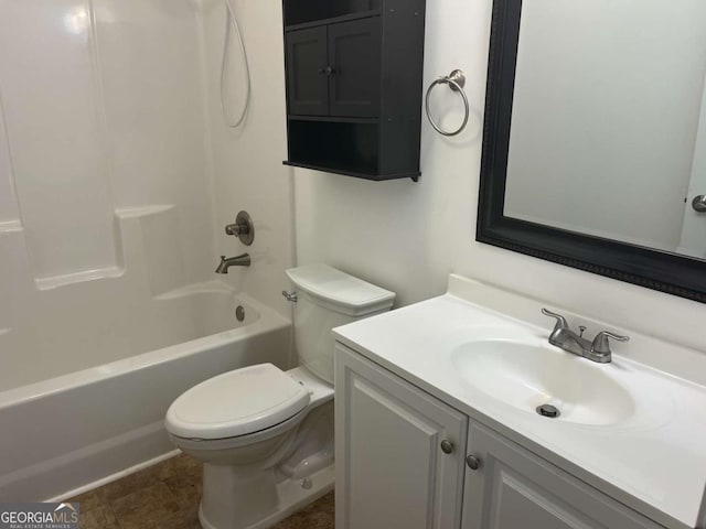 1429 Thyatira Brockton Rd, Jefferson, GA 30549 - bathroom with toilet, vanity, and  shower combination