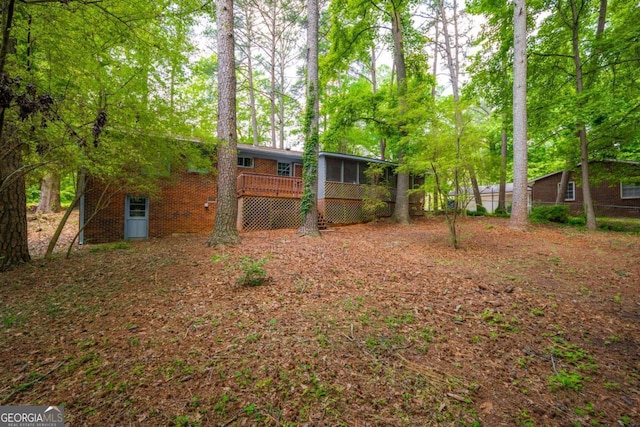 1671 Drayton Woods Dr, Tucker, GA 30084 - view of yard featuring a sunroom