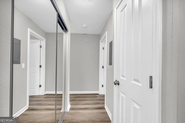 211 N Ave Unit 1122, Athens, GA 30601 - hall with wood finished floors and electric panel