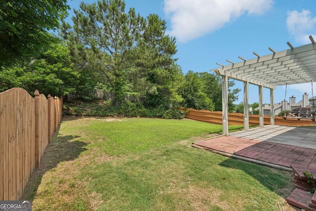 153 Towey Trl, Woodstock, GA 30188 - view of yard with a pergola and a patio