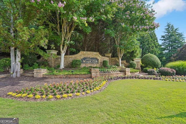 153 Towey Trl, Woodstock, GA 30188 - community / neighborhood sign featuring a yard