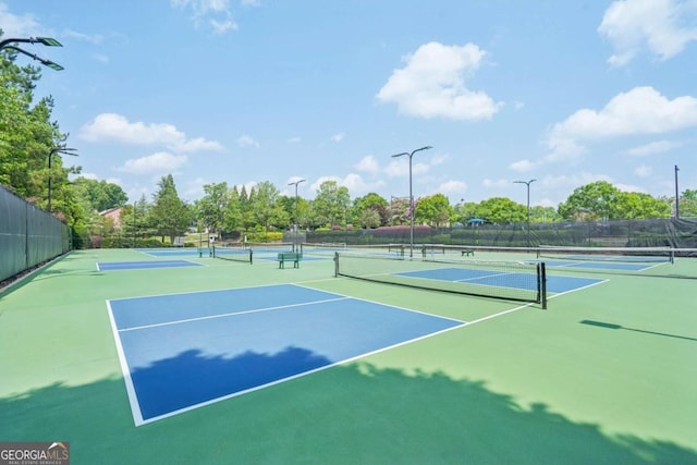 153 Towey Trl, Woodstock, GA 30188 - view of tennis court with community basketball court