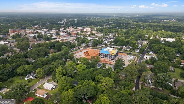206 Brown St, Carrollton, GA 30117 - aerial view of property's location with a forest