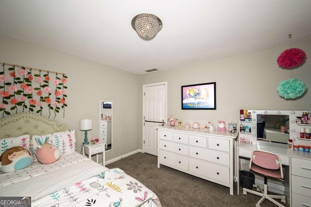 1409 Echo Mill Dr, Powder Springs, GA 30127 - bedroom featuring dark carpet and baseboards