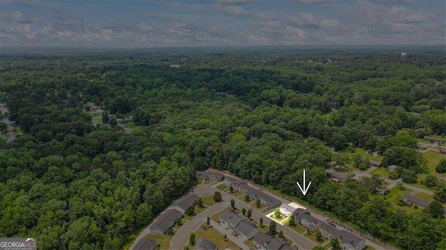 5880 Garden Cir, Douglasville, GA 30135 - aerial view of property and surrounding area featuring a forest