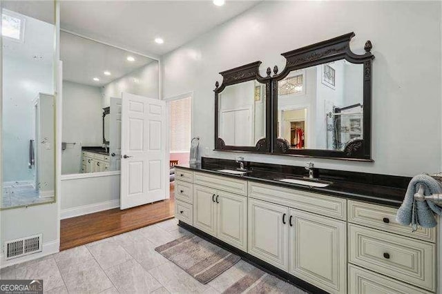 511 Pine Valley Rd SE, Marietta, GA 30067 - bathroom with vanity and recessed lighting