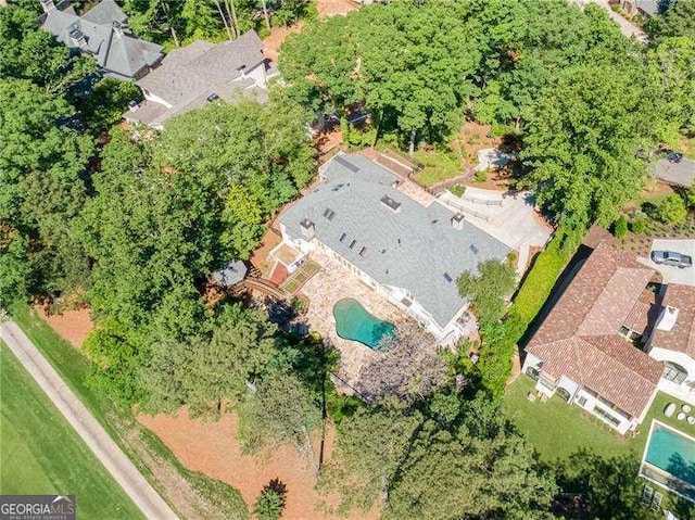 511 Pine Valley Rd SE, Marietta, GA 30067 - aerial view of a pool area