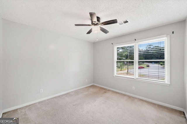308 Golden Ct, Canton, GA 30114 - carpeted spare room featuring baseboards, a ceiling fan, and a textured ceiling