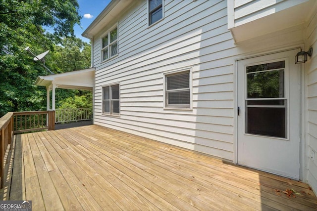 308 Golden Ct, Canton, GA 30114 - view of wooden deck