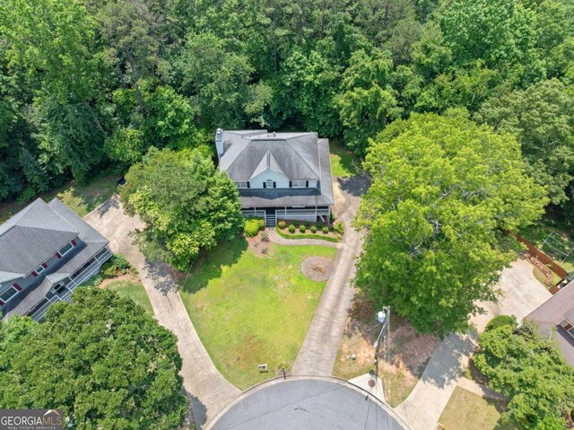 308 Golden Ct, Canton, GA 30114 - aerial view of property and surrounding area with a forest