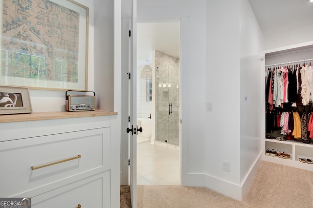 140 S Alexander Creek Rd, Newnan, GA 30263 - hall with carpet and baseboards