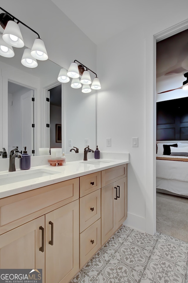 140 S Alexander Creek Rd, Newnan, GA 30263 - full bathroom featuring ensuite bathroom, double vanity, and tile patterned flooring