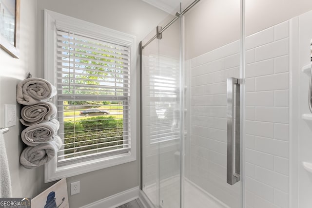 25 Wicklow Ct, Hoschton, GA 30548 - bathroom with a shower stall