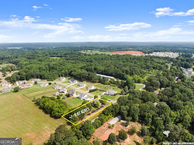 25 Wicklow Ct, Hoschton, GA 30548 - view of property location featuring a forest and property boundaries highlighted