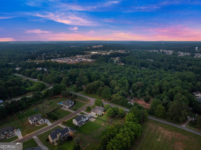 25 Wicklow Ct, Hoschton, GA 30548 - aerial view at dusk of a view of trees