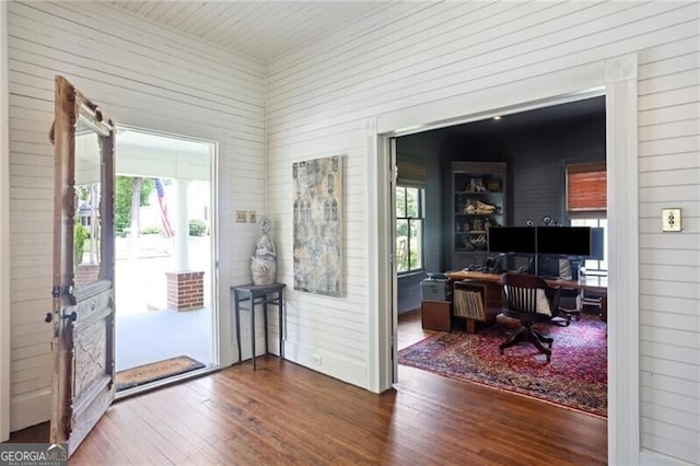 27 Sessions St NW, Marietta, GA 30060 - office space featuring hardwood / wood-style flooring and wooden walls