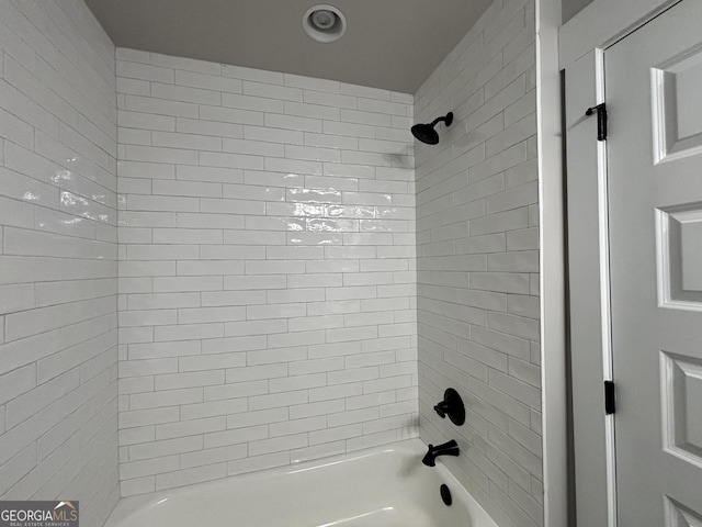 5680 Mack Way, Gainesville, GA 30506 - bathroom with shower / bath combination and recessed lighting