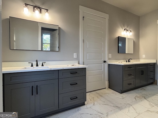 5680 Mack Way, Gainesville, GA 30506 - full bath featuring marble finish flooring and vanity