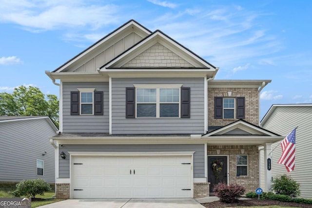 113 Waterside Dr, Calhoun, GA 30701 - craftsman-style house featuring brick siding, driveway, and an attached garage