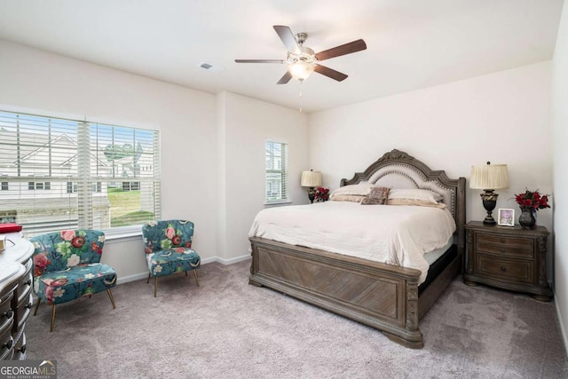 113 Waterside Dr, Calhoun, GA 30701 - carpeted bedroom with a ceiling fan and baseboards