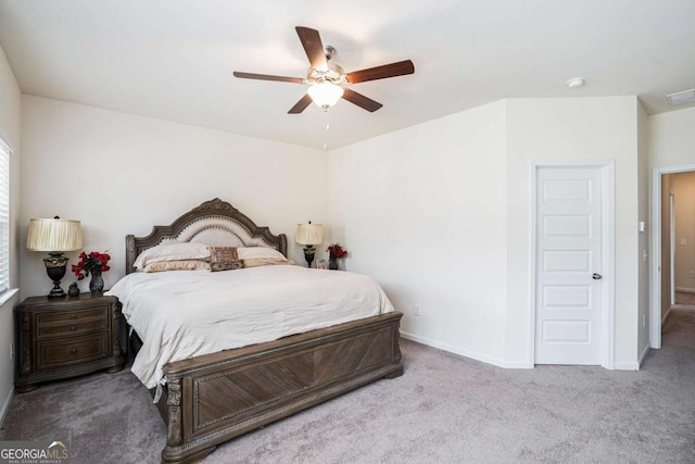 113 Waterside Dr, Calhoun, GA 30701 - bedroom with carpet flooring and a ceiling fan