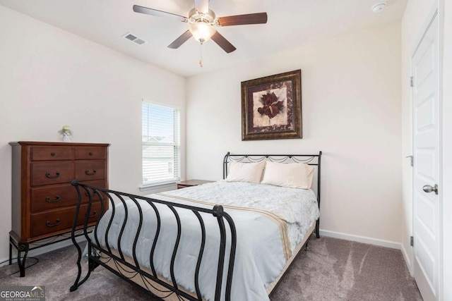 113 Waterside Dr, Calhoun, GA 30701 - carpeted bedroom with baseboards and a ceiling fan
